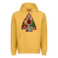 Mustard arrowhead christmas trees Premium Hoodie - AdoDesignShop