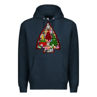 Navy arrowhead christmas trees Premium Hoodie - AdoDesignShop