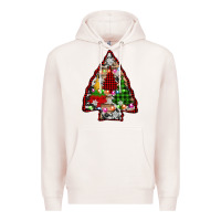 Pale Pink arrowhead christmas trees Premium Hoodie - AdoDesignShop