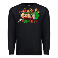 Black christmas principal pencil Premium Sweatshirt - FaDigitalArtStudio
