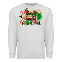Dove Grey christmas principal pencil Premium Sweatshirt - FaDigitalArtStudio