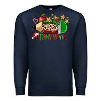 Navy christmas principal pencil Premium Sweatshirt - FaDigitalArtStudio