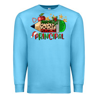 Ocean Blue christmas principal pencil Premium Sweatshirt - FaDigitalArtStudio