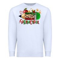 White christmas principal pencil Premium Sweatshirt - FaDigitalArtStudio
