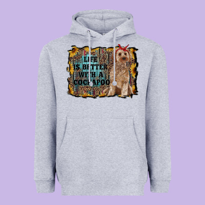 Life Is Better With A Cockapoo Heavyweight Hoodie Designed By Ranaportraitstore