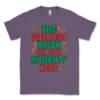 Lavender the jolliest bitch on the naughty list Classic Tee - MaliasSmallBusiness