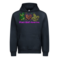 Navy peace love mardi gras Urban Hoodie - BarkalooDesign