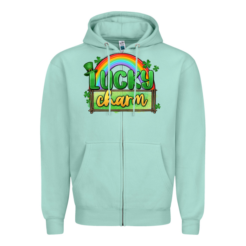 Lucky Charm Zipper Hoodie by MaliasSmallBusiness | Teevron