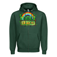 Sports Green lucky charm Zipper Hoodie - MaliasSmallBusiness