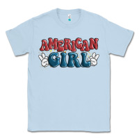 Dusty Blue american girl Classic Tee - MaliasSmallBusiness