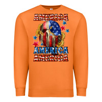 Carrot America skeleton 4th of july Premium Sweatshirt - CowGirlArtShop