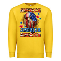 Lemon America skeleton 4th of july Premium Sweatshirt - CowGirlArtShop