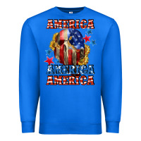 True Royal America skeleton 4th of july Premium Sweatshirt - CowGirlArtShop