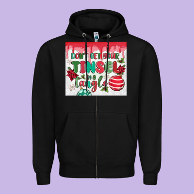 Zipper Hoodie don't get your tinsel in a tangle