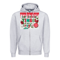 Heather Grey don't get your tinsel in a tangle Zipper Hoodie - MaliasSmallBusiness