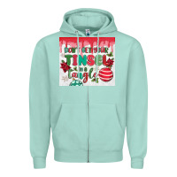Seafoam don't get your tinsel in a tangle Zipper Hoodie - MaliasSmallBusiness