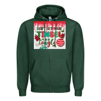 Sports Green don't get your tinsel in a tangle Zipper Hoodie - MaliasSmallBusiness