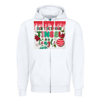 White don't get your tinsel in a tangle Zipper Hoodie - MaliasSmallBusiness