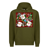 Army Green santa christmas Premium Hoodie - AdoDesignShop