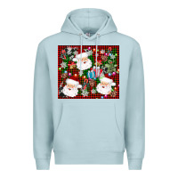 Blue Mist santa christmas Premium Hoodie - AdoDesignShop