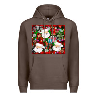 Coffee santa christmas Premium Hoodie - AdoDesignShop