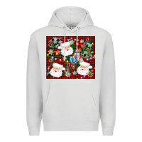 Dove Grey santa christmas Premium Hoodie - AdoDesignShop