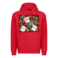 Red santa christmas Premium Hoodie - AdoDesignShop