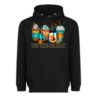 Black tis' the season basketball coffee cups Heavyweight Hoodie - Zillion Design Studio