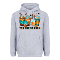 Heather Grey tis' the season basketball coffee cups Heavyweight Hoodie - Zillion Design Studio