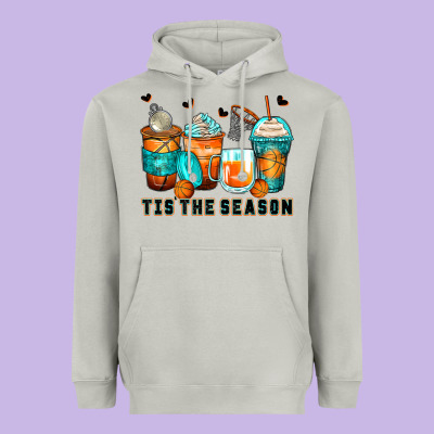 Tis' The Season Basketball Coffee Cups Heavyweight Hoodie Designed By Zillion Design Studio