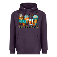 Plum tis' the season basketball coffee cups Heavyweight Hoodie - Zillion Design Studio