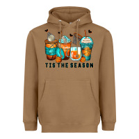 Toasted Coconut tis' the season basketball coffee cups Heavyweight Hoodie - Zillion Design Studio