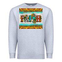 Heather Grey faith cross and sunflower tumbler Premium Sweatshirt - HRA Design Shop