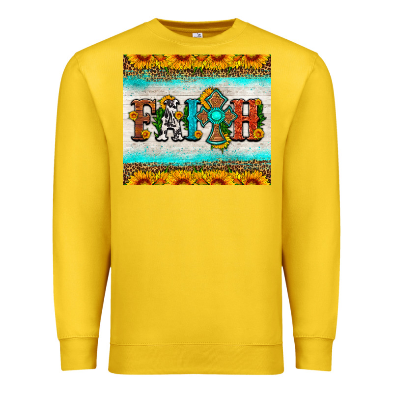 Faith Cross And Sunflower Tumbler Premium Sweatshirt by HRA Design Shop | Teevron