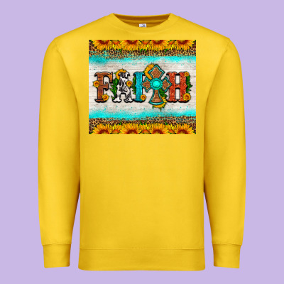 Faith Cross And Sunflower Tumbler Premium Sweatshirt Designed By Hra Design Shop