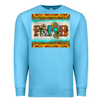 Ocean Blue faith cross and sunflower tumbler Premium Sweatshirt - HRA Design Shop