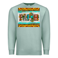 Seafoam faith cross and sunflower tumbler Premium Sweatshirt - HRA Design Shop