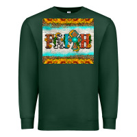 Sports Green faith cross and sunflower tumbler Premium Sweatshirt - HRA Design Shop