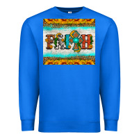 True Royal faith cross and sunflower tumbler Premium Sweatshirt - HRA Design Shop