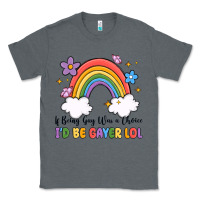 Charcoal Heather if being gay was a choice i'd be gayer lol Classic Tee - MaliasSmallBusiness