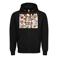 Black i just want to drink hot cocoa Zipper Hoodie - MaliasSmallBusiness