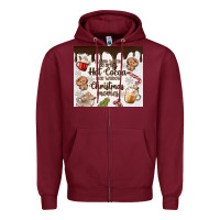 Burgundy i just want to drink hot cocoa Zipper Hoodie - MaliasSmallBusiness
