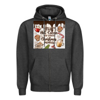 Charcoal Heather i just want to drink hot cocoa Zipper Hoodie - MaliasSmallBusiness