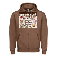 Chestnut i just want to drink hot cocoa Zipper Hoodie - MaliasSmallBusiness