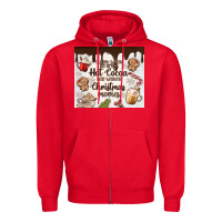 Red i just want to drink hot cocoa Zipper Hoodie - MaliasSmallBusiness