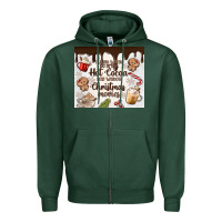 Sports Green i just want to drink hot cocoa Zipper Hoodie - MaliasSmallBusiness