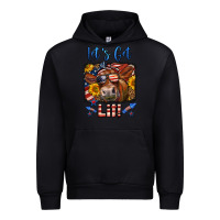Black let's get lit 4th of july cow Urban Hoodie - LillyAllenDesigns
