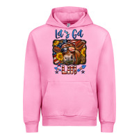 Fuchsia Pink let's get lit 4th of july cow Urban Hoodie - LillyAllenDesigns