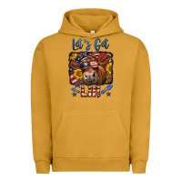Pigment Peanut Butter let's get lit 4th of july cow Urban Hoodie - LillyAllenDesigns
