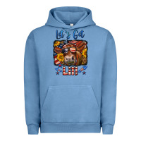 Pigment Pebble Blue let's get lit 4th of july cow Urban Hoodie - LillyAllenDesigns